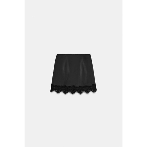 ZARA LACE HEM SKORT - Picture 6 of 7